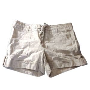 Banana Republic Tan Cargo Shorts Lightweight Cotton, Linen Blend